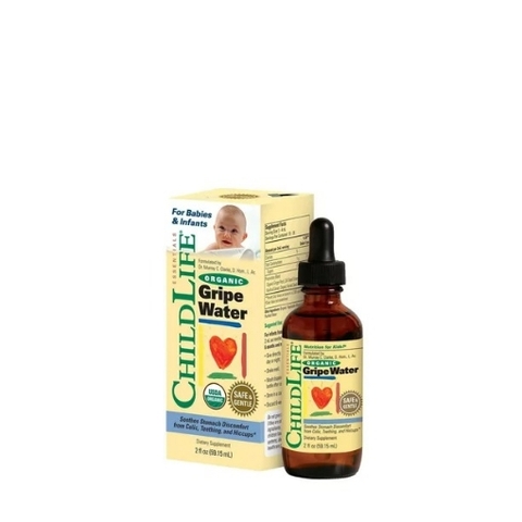 Nước giảm quấy khóc cho trẻ sơ sinh childlife organic gripe water