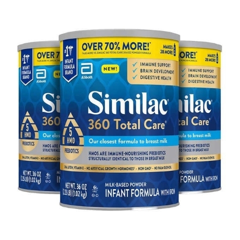 Sữa bột dành cho trẻ sơ sinh similac 360 total infant formula