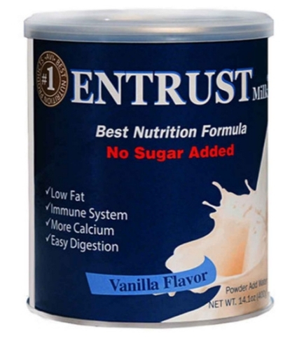 Sữa bột không đường entrust best nutrition formula vanilla flavor