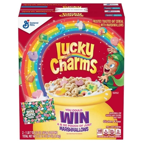 Ngũ cốc yến mạch kẹo dẻo dành cho trẻ em general mills lucky charms
