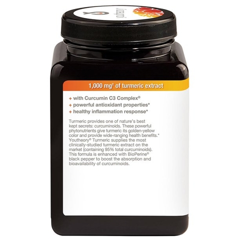 Viên uống tinh chất nghệ Youtheory Turmeric Extra Strength Formula 1000mg, 180 viên