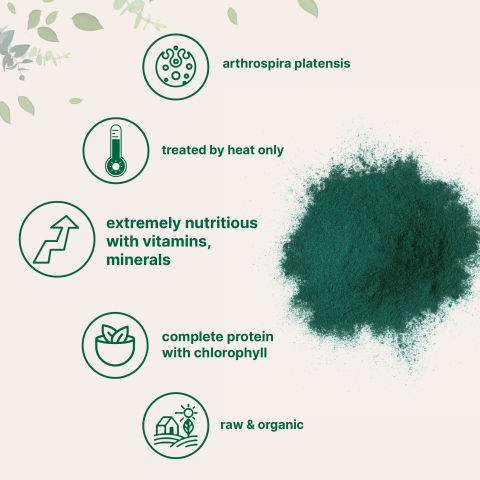 Bột tảo xoắn hữu cơ Micro Ingredients Organic Spirulina Powder