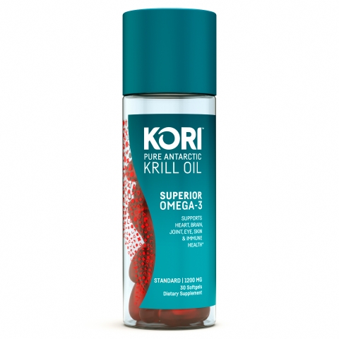 Viên uống dầu nhuyễn thể Kori Pure Antarctic Krill Oil Superior Omega-3 1200 mg,hộp 30 viên