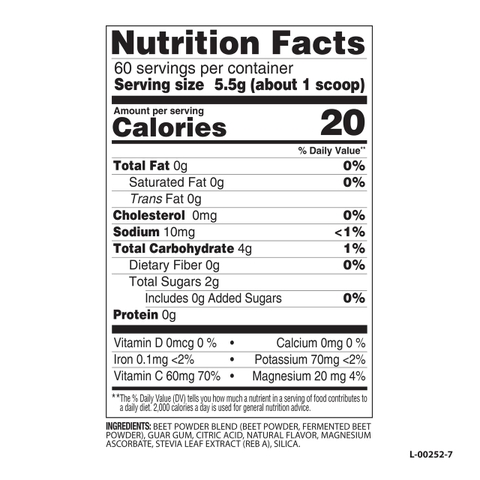 Bột nước ép củ dền Nature Fuel Power Beets Juice Powder