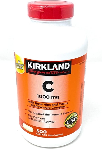 Viên uống bổ sung Vitamin C Kirkland Signature Vitamin C 1000 mg, 500 viên