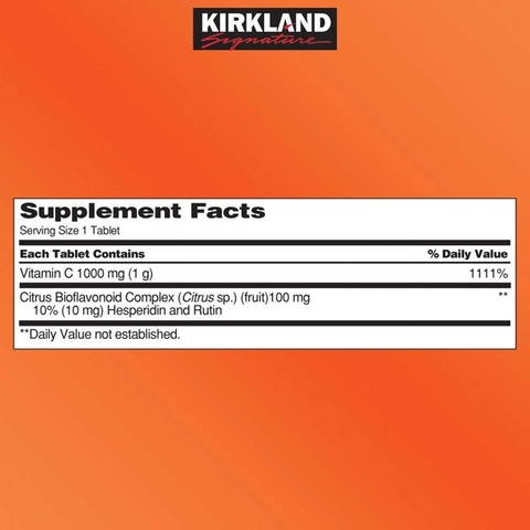Viên uống bổ sung Vitamin C Kirkland Signature Vitamin C 1000 mg, 500 viên