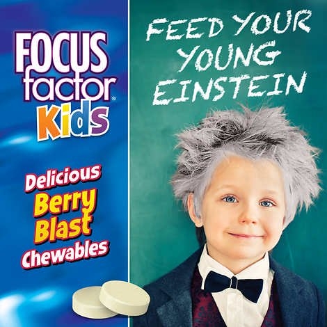Viên nhai bổ não dành cho trẻ em focusfactor kids, 150 viên