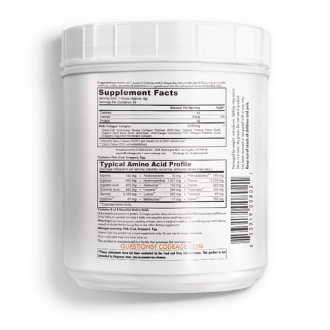 Bột collagen thủy phân Codeage Hydrolyzed Multi Collagen Protein Powder Peptides