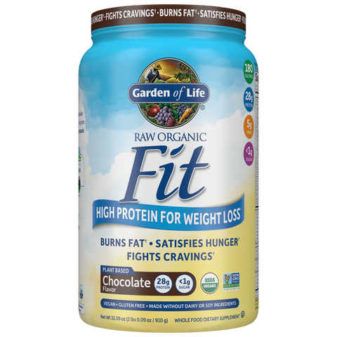 Bột protein hữu cơ  thô hương socola cacao Garden Of Life Raw Organic Fit Protein