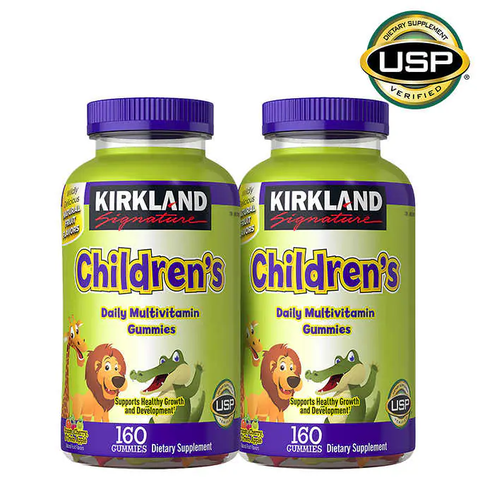 Kẹo dẻo vitamin tổng hợp dành cho trẻ em Kirkland Signature Children’s Complete Multivitamin, 320 Gummies