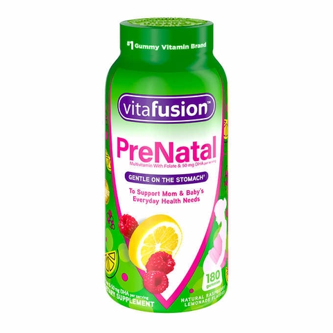 Kẹo bổ sung Vitamin dành cho bà bầu Vitafusion PreNatal, 180 viên