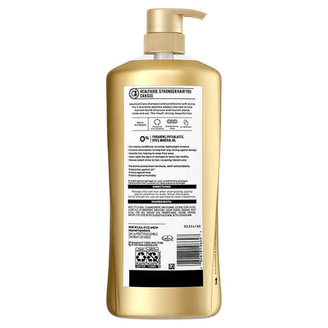 Dầu Xả Pantene Advanced Care Conditioner, 38.2 fl oz (1.13 lít)