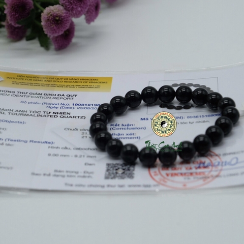 Vòng Thạch Anh Tóc Đen 12 Ly VIP