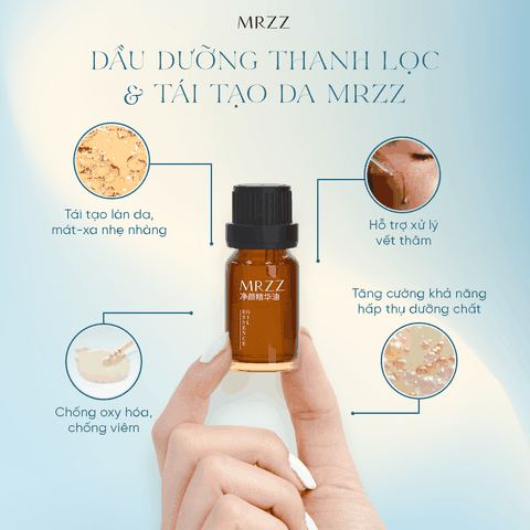 Dầu dưỡng thanh lọc làm trắng và mờ thâm MRZZ Essence Oil 10ml