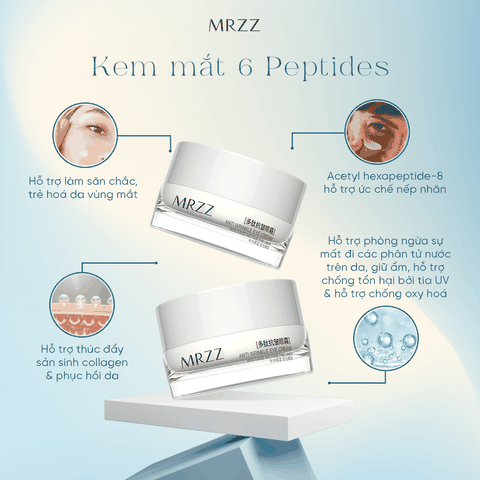 Kem mắt 6 peptiles MRZZ Anti Wrinkle Eye Cream 15g