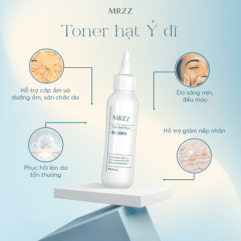 Toner hạt Ý dĩ hỗ trợ dưỡng ẩm và góp phần săn chắc da MRZZ Coix Seed Toner 100ml