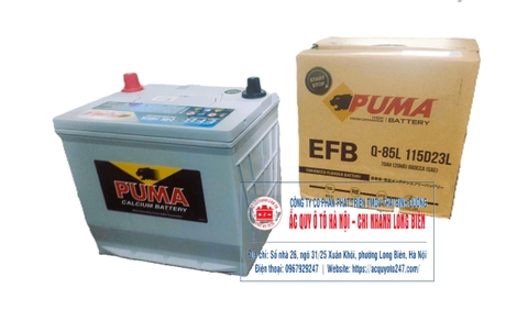 Ắc quy Puma Q85L.115D23L(70AH;660CCA)
