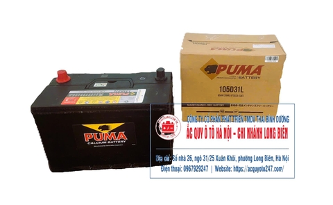 Ắc quy Puma 105D31L(85AH;670CCA)
