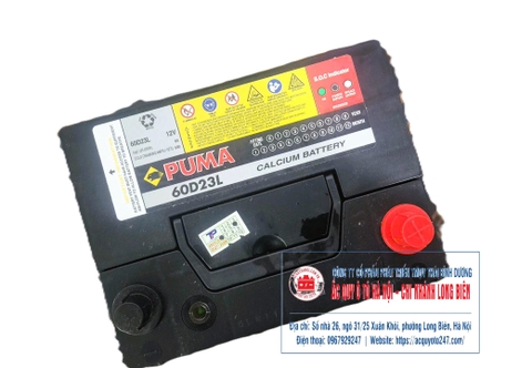 Ắc quy Puma 60D23L(60AH;500CCA)