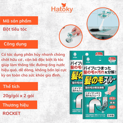 Bột Thông Tắc Ống Nước Đa Năng KOKUBO