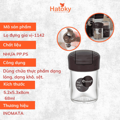 Hộp Đựng Gia Vị Nhật Bản Inomata - Thiết Kế Nhỏ Gọn, Chất Lượng
