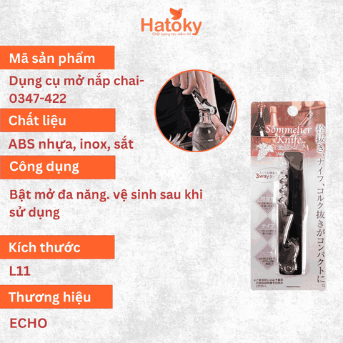 Dụng Cụ Mở Nắp Chai Đa Năng Echo - Giải Pháp Tối Ưu Cho Mọi Loại Nắp