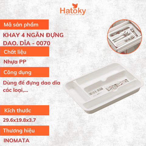 Khay 4 ngăn đựng dao đĩa-0070