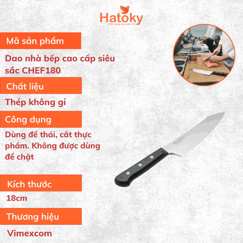 Dao nhà bếp cao cấp siêu sắc CHEF180