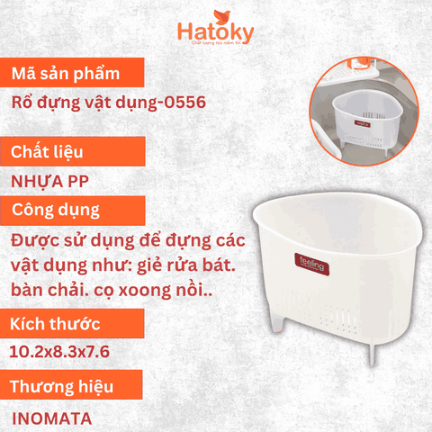 Rổ đựng rau củ và thực phẩm 0556 - Gọn gàng, an toàn và thẩm mỹ.
