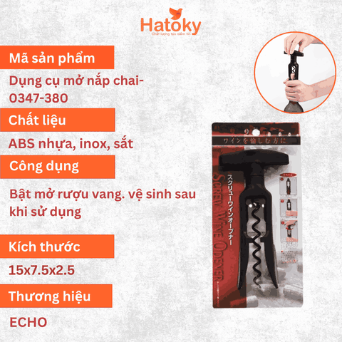 Dụng Cụ Khui Rượu Vang ECHO