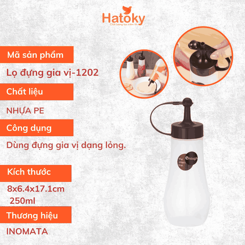 Lọ đựng gia vị/nước sốt Inomata 1201