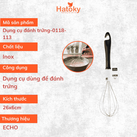 Dụng Cụ Đánh Trứng Echo - Hàng Nội Địa Nhật Bản