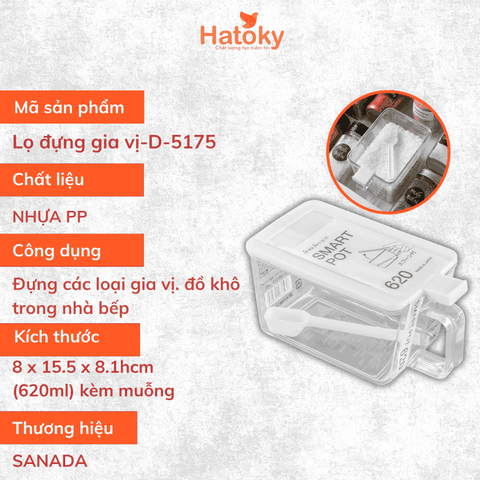 Hộp nhựa SANADA - Bảo quản thực phẩm an toàn