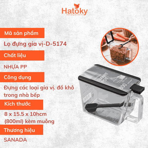 Hộp Đựng Gia Vị SANADA Nhật Bản