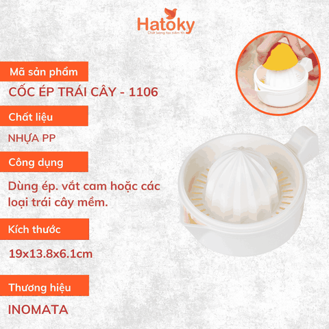 Dụng cụ vắt cam Inomata 230ml