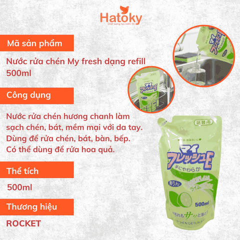 Nước rửa chén, bát hương chanh đậm đặc 500ml