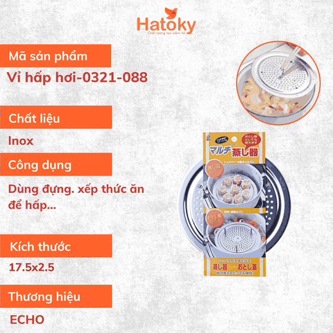 Vỉ hấp hơi ECHO 0321-088 – Inox cao cấp, bền đẹp và đa năng cho gian bếp