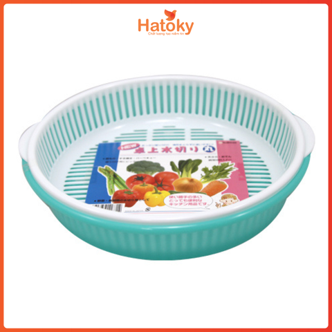 Khay Đựng Rau Củ Quả 2 Lớp Hình Tròn 1.8L