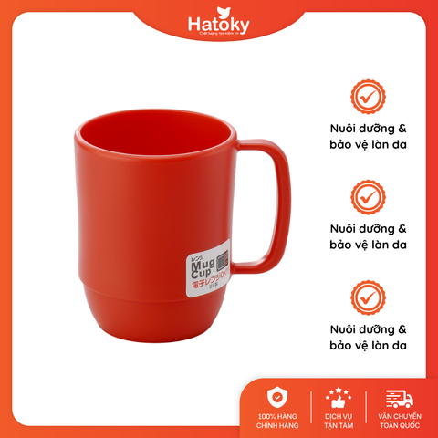 Cốc Nhựa Inomata Mug Cup Màu Đỏ 350ml