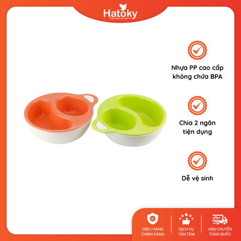 Bát chia ngăn ăn dặm, đựng súp INOMATA