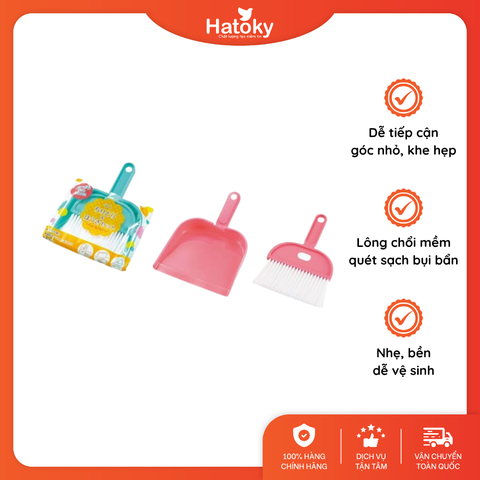 Khau hót rác Echo kèm chổi nhỏ - Giải pháp thu gom vệ sinh nhỏ gọn