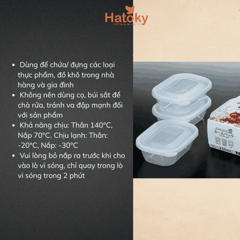 Bộ 03 Hộp đựng thực phẩm K391-2