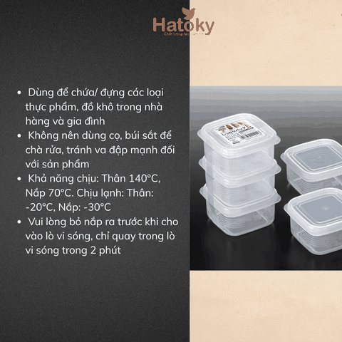 Set 03 Hộp Chia Thức Ăn Dặm Cho Bé NAKAYA 200mL