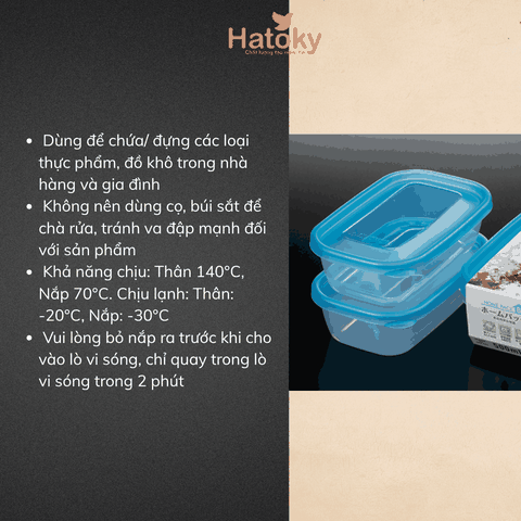 Hộp Đựng Thực Phẩm Chịu Nhiệt Nakaya 1.2L