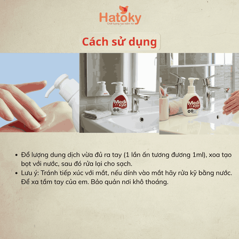 Dung dịch rửa tay Medi Kyu 250ml - Sạch khuẩn, không hại da tay