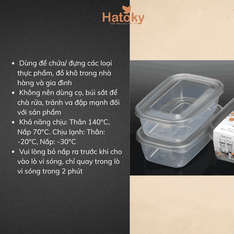 Bộ 02 Hộp đựng thực phẩm K290-2