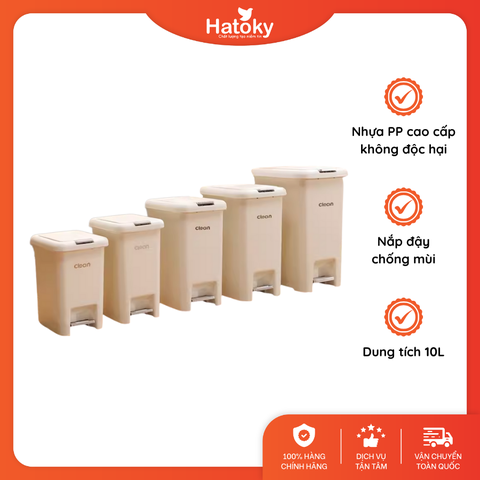 Thùng rác 2 cách mở thông minh 10L