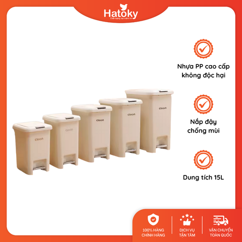 Thùng rác 2 cách mở thông minh 15L