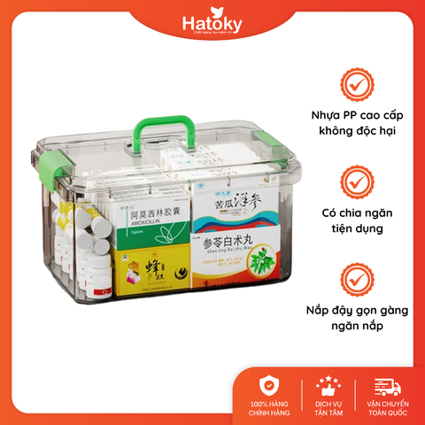 Hộp đựng thuốc chia ngăn trong suốt 351