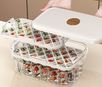 Hộp khay đá 2 tầng